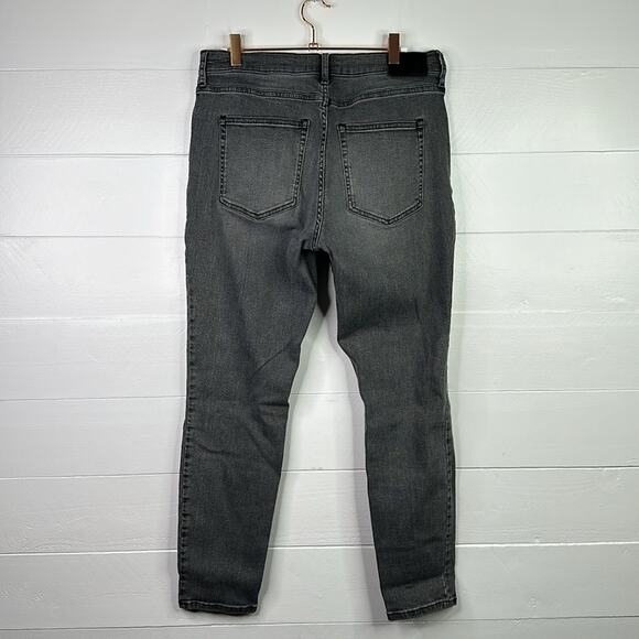 EVERLANE Gray Mid Rise Vintage Wash‎ Skinny Ankle Denim Jeans Size 32 Regular - Picture 3 of 11